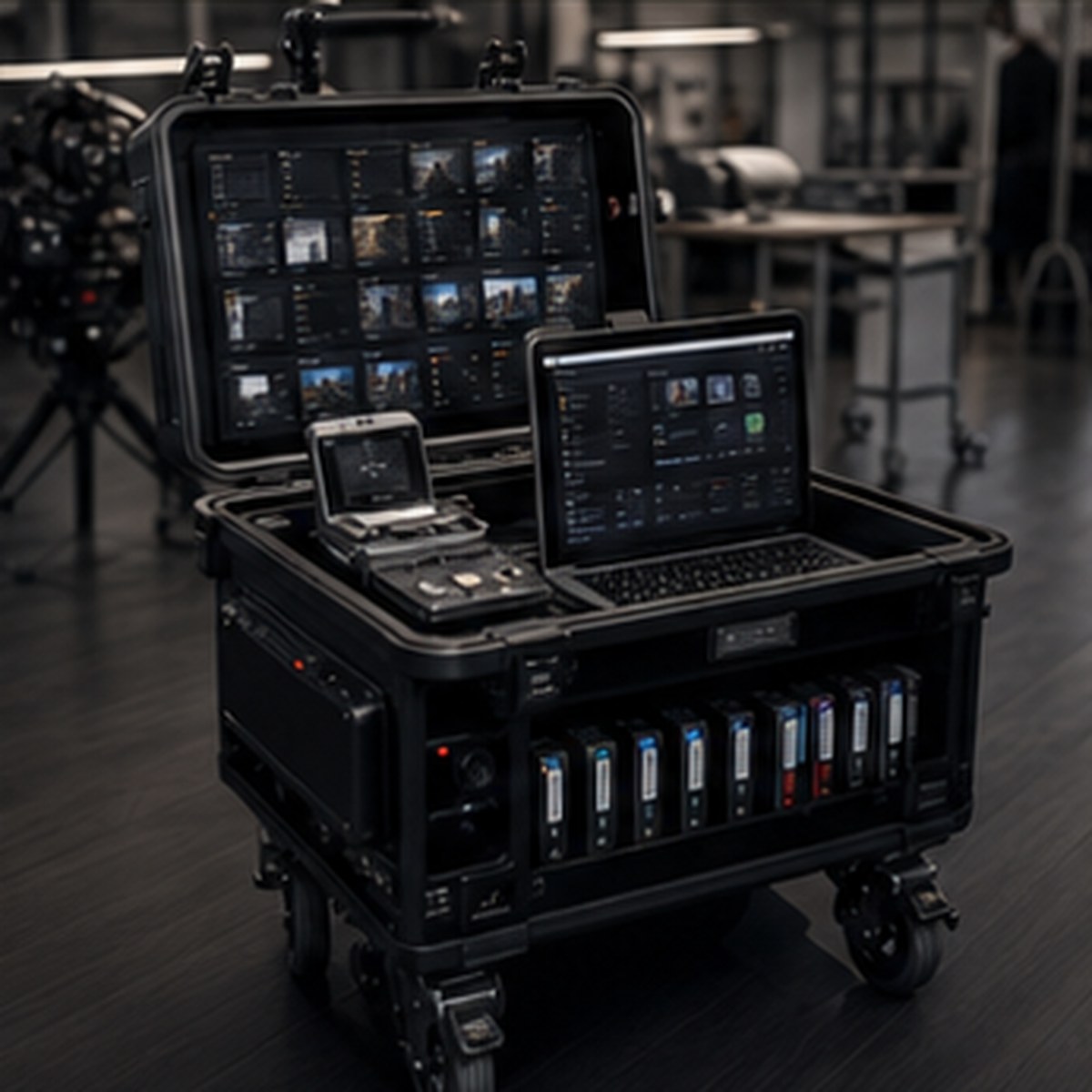 Media cart, production drives, and handover records prepared for post-production