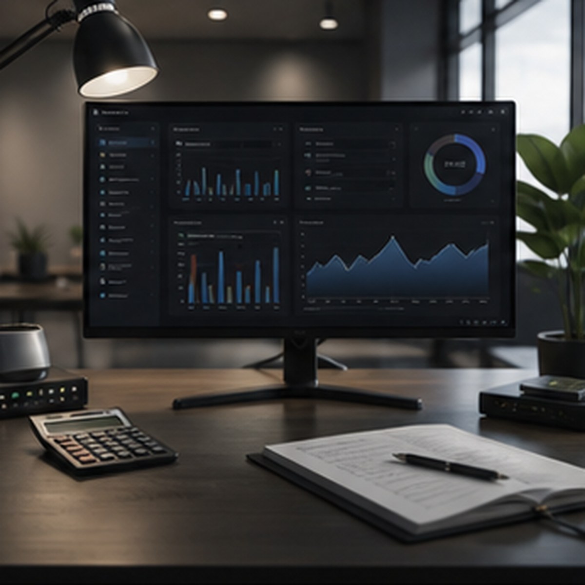 FinishCue commercial terms and workspace planning desk